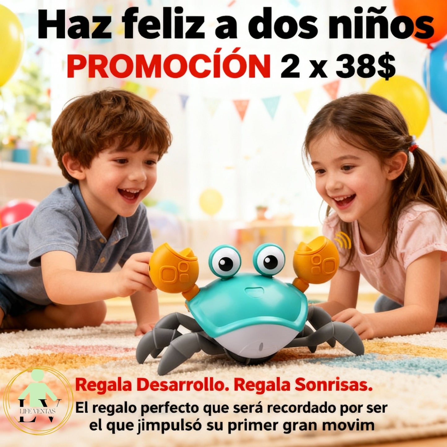 CangreBot™ Cangrejo bailarín inteligente