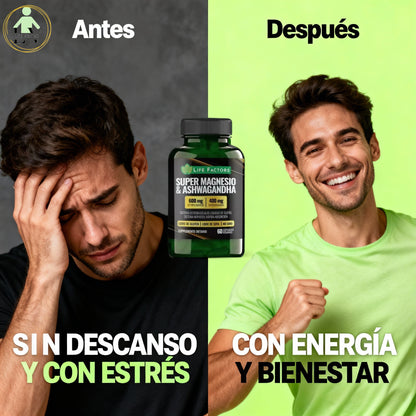 Super Magnesio & Ashwagandha™ ⚡ Fuerza interior, calma exterior