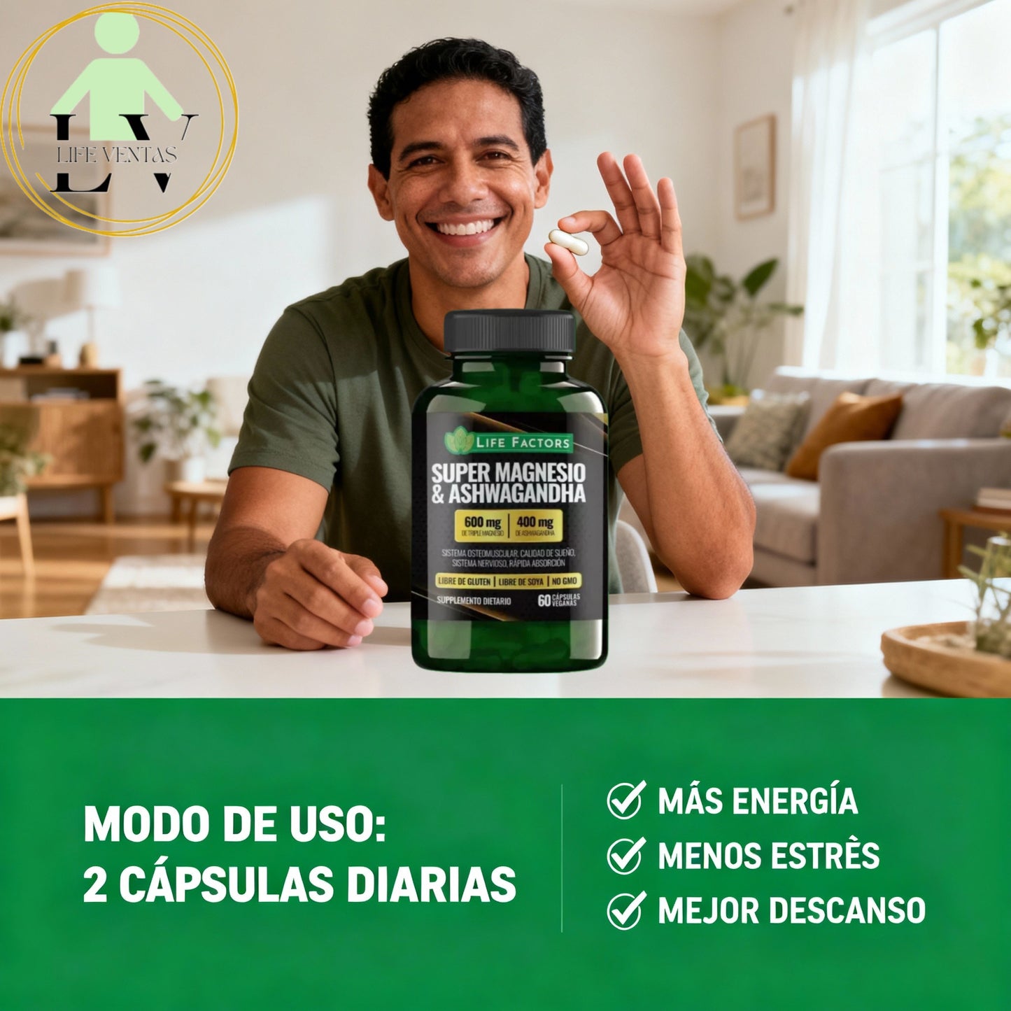 Super Magnesio & Ashwagandha™ ⚡ Fuerza interior, calma exterior
