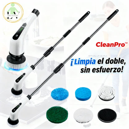 🌟 CleanPro™ – CEPILLO RECARGABLE GIRATORIO 9 EN 1