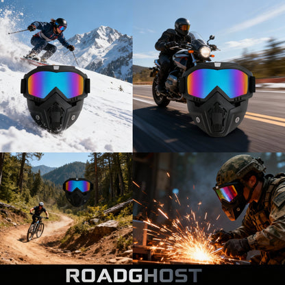 RoadGhost™ Máscara a prueba de viento gafas HD