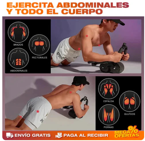 AbForce™  RUEDA ABDOMINAL+ ALFOMBRILLA REGALO