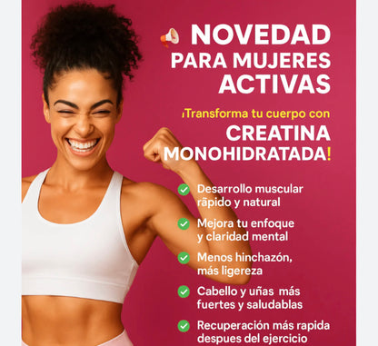 Creatina Monohidratada para MUJERES OLD SCHOOL