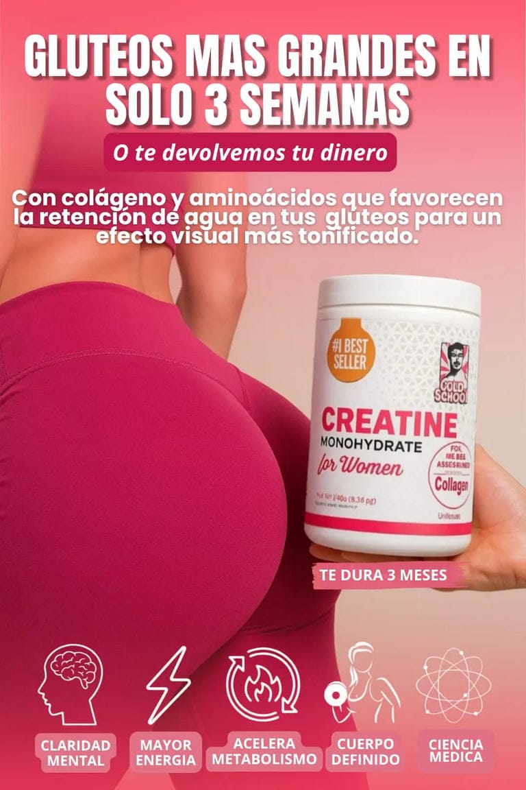 Creatina Monohidratada para MUJERES OLD SCHOOL